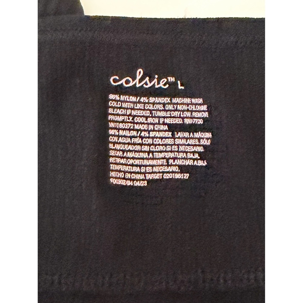 Colsie Black Ribbed Cutout Romper Size Large - Picture 3 of 5